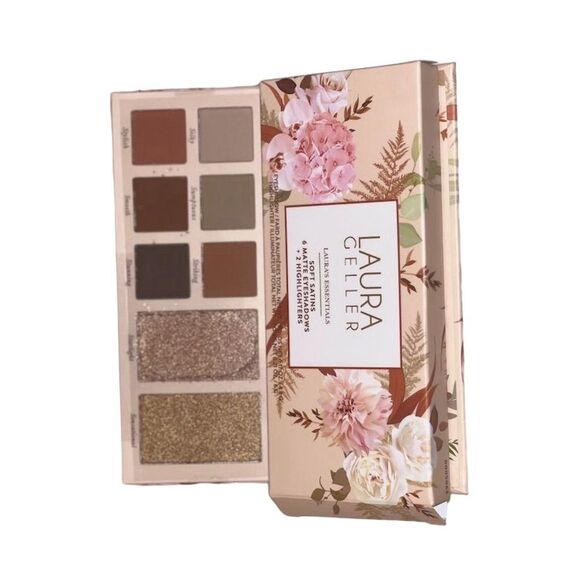 Laura Geller Essentials Soft Satins Palette 8-shades Eyeshadow & Highlighter - Picture 9 of 10